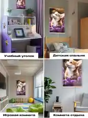 Желтый обогреватель электрический Totmart 400 Вт настенный, инфракрасный, интерьерный, для дома, дачи