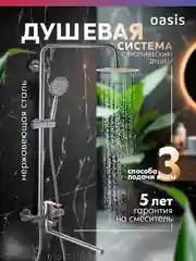 Серебряный смеситель "Oasis" SUS2000МStCar