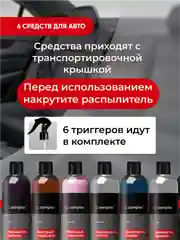 Набор автохимии для салона и кузова автомобиля / автокосметичка Complex / подарочный набор