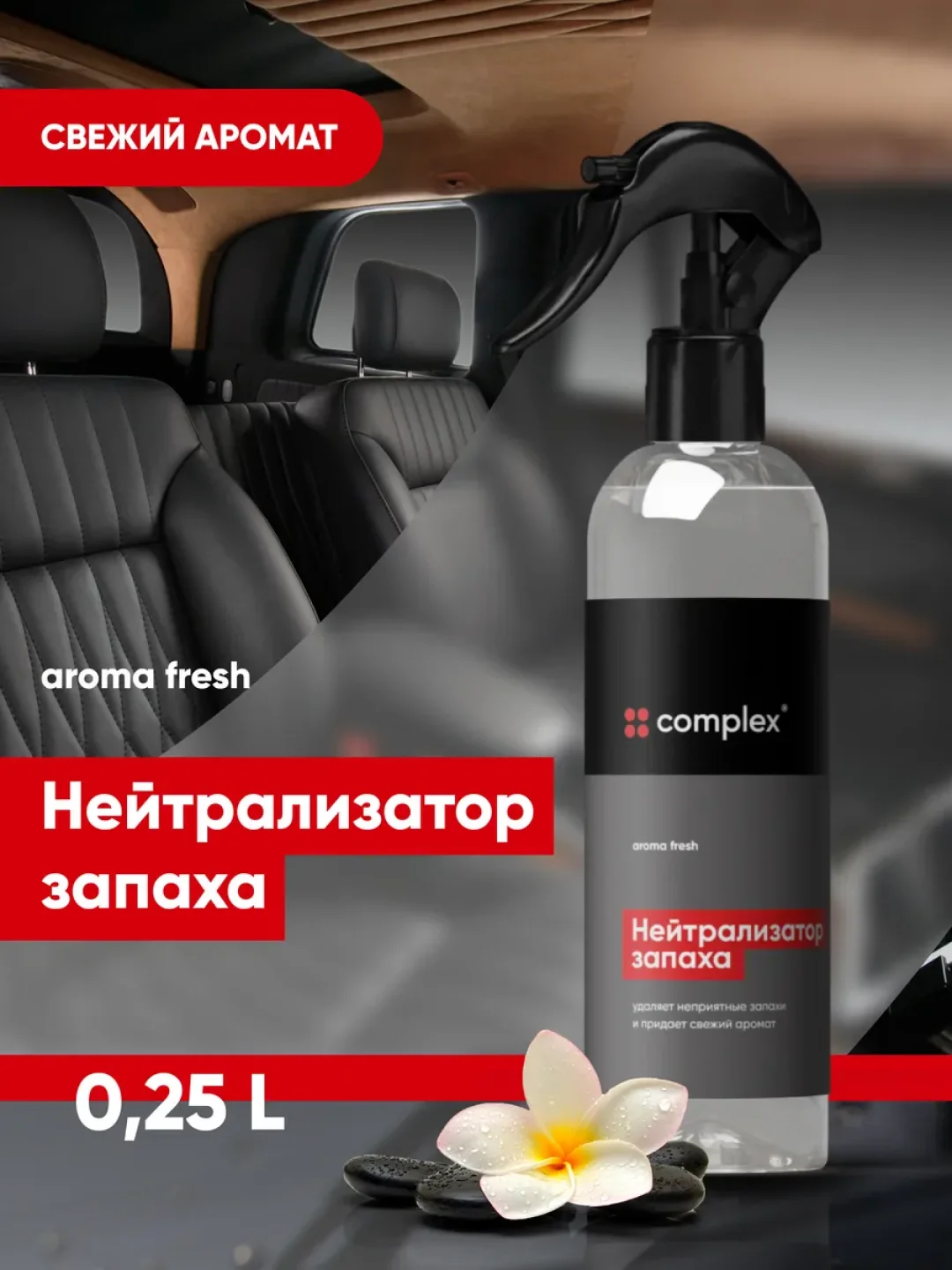 Набор автохимии для салона и кузова автомобиля / автокосметичка Complex / подарочный набор