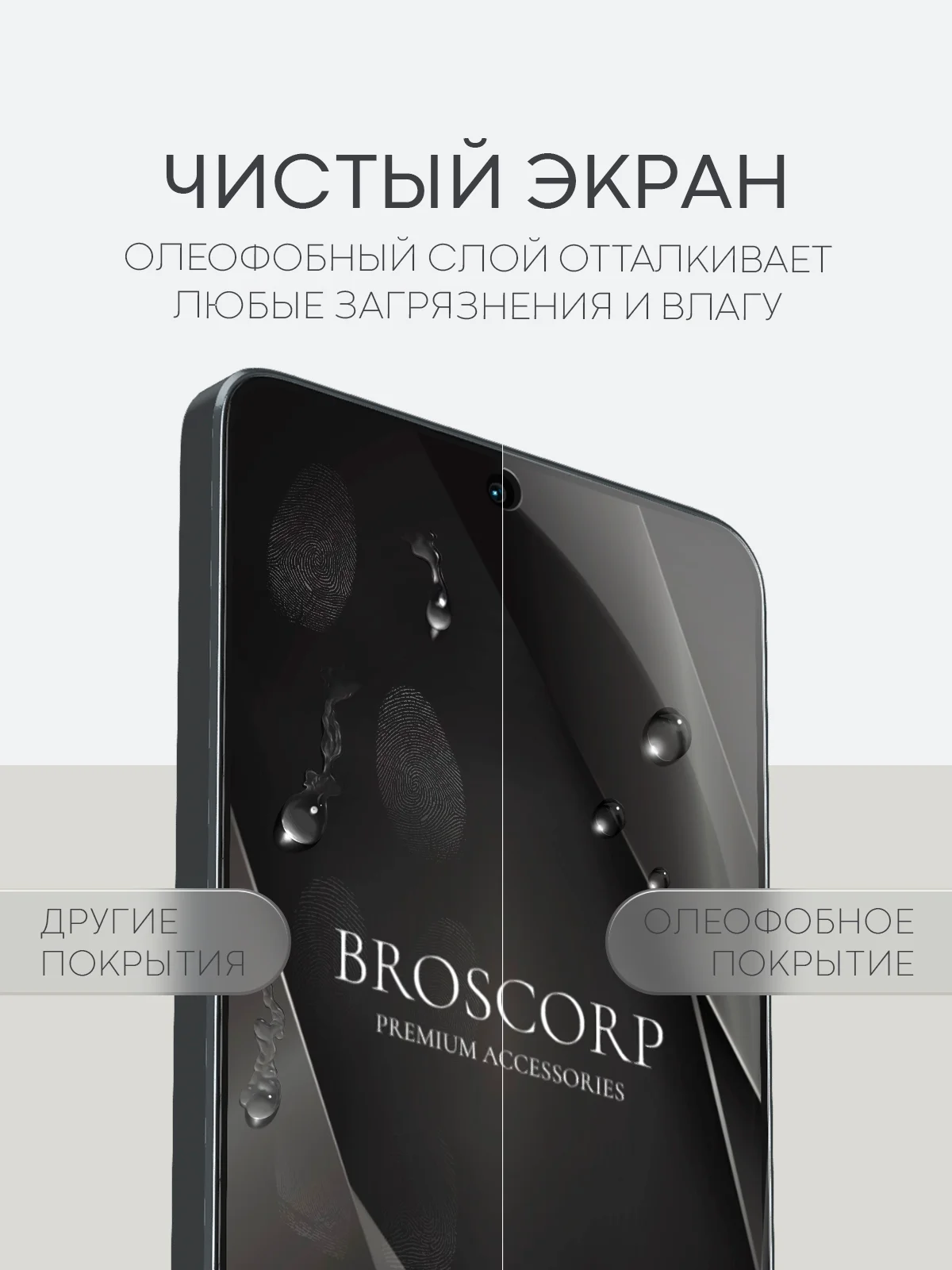 Прозрачный 1-2 шт плёнка для Xiaomi POCO X6 Pro, F6, C65, Redmi Turbo 3, 13C, k70E BROSCORP не стекло