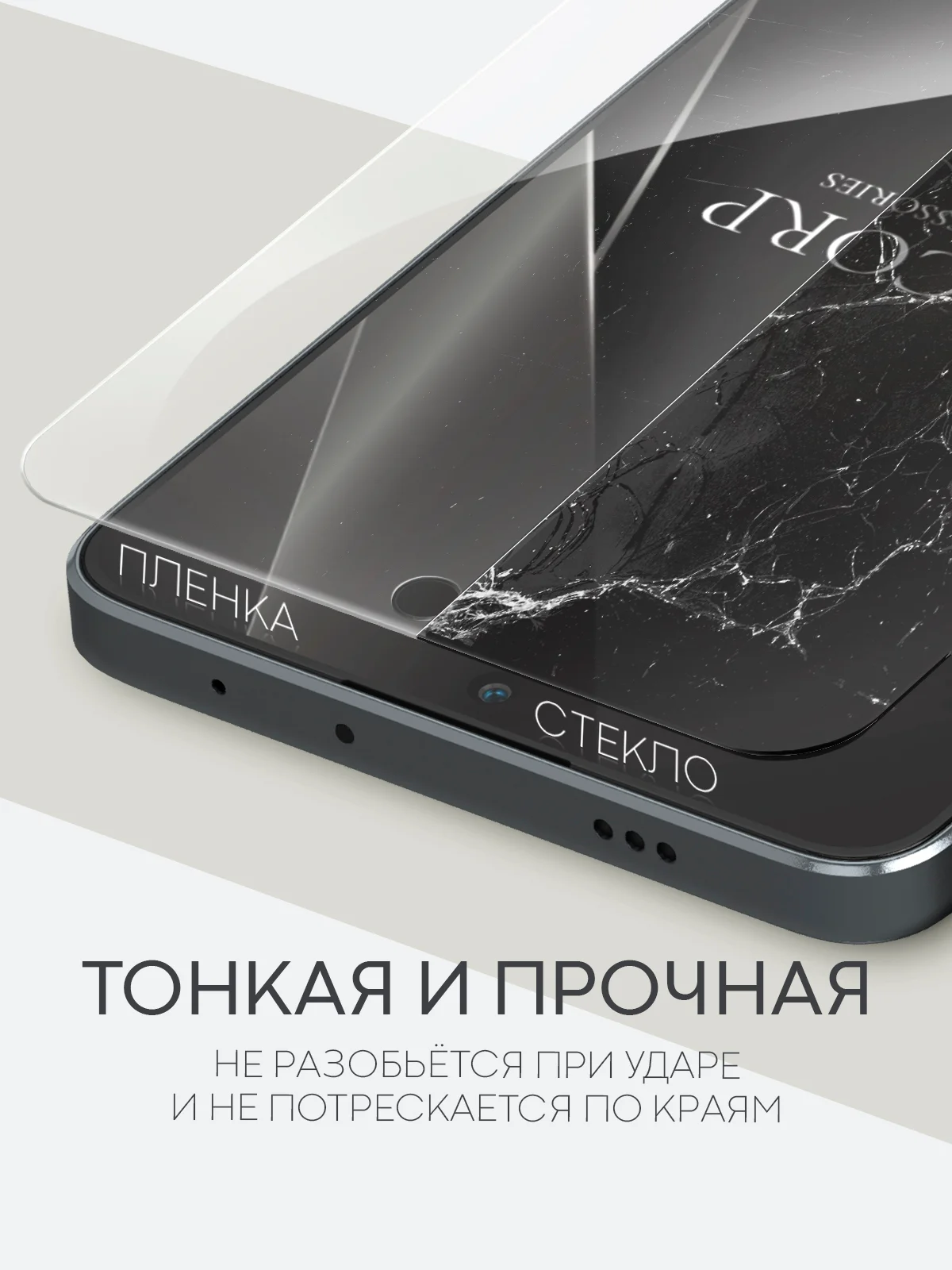 Прозрачный 1-2 шт плёнка для Xiaomi POCO X6 Pro, F6, C65, Redmi Turbo 3, 13C, k70E BROSCORP не стекло