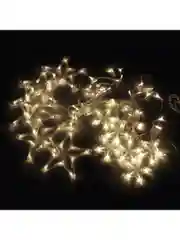 Гирлянда светодиодная (LED) новогодняя "Звезды" занавес на окно, Золотая Сказка, 591338