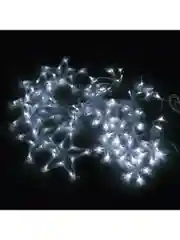 Гирлянда светодиодная LED, новогодняя "Звезды" занавес на окно, "Золотая Сказка", 591337