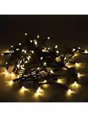 Гирлянда светодиодная новогодняя уличная Золотая Сказка, 100 Led 10 м, теплый белый 591295