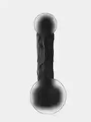 Угольный фаллос 30 см / фаллоимитатор XXL анальный / реалистичный фаллос на присоске / дилдо большо