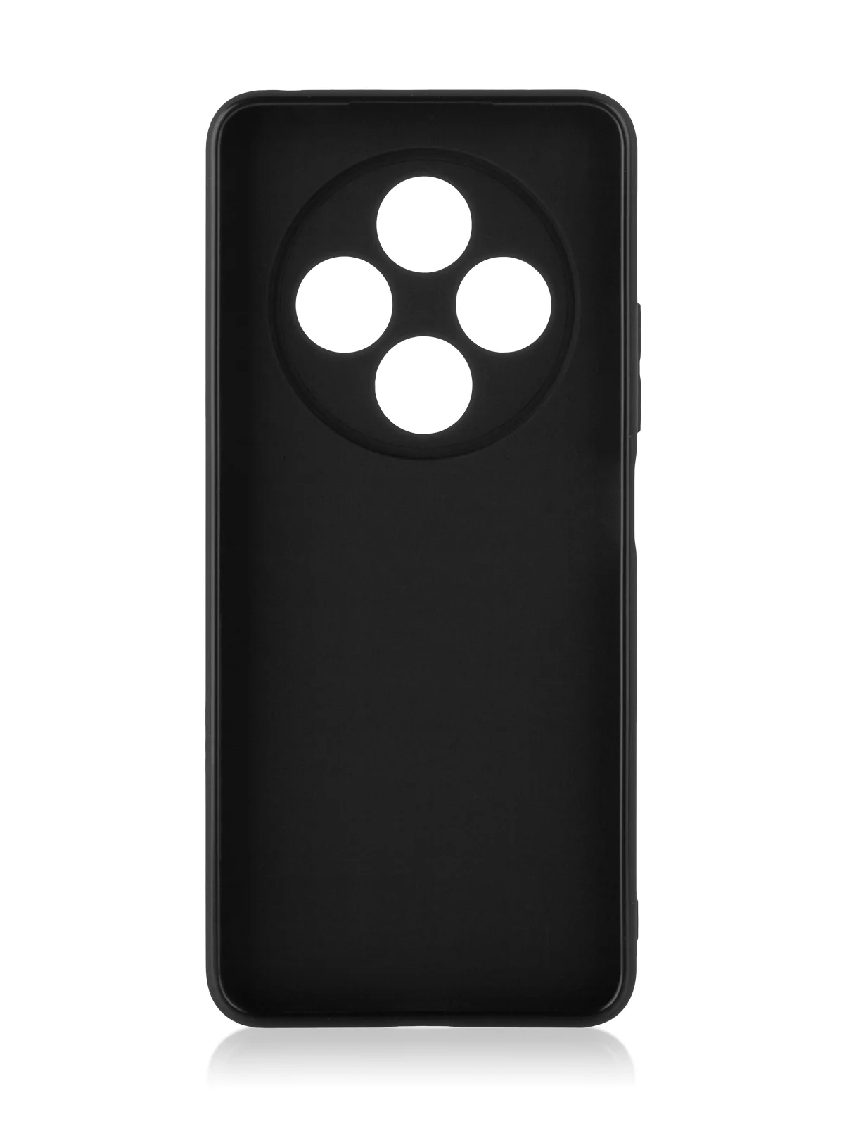 Черный чехол для Xiaomi Redmi 14C, POCO C75 силиконовый BROSCORP матовый/ прозрачный защита камер