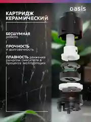 Серебряный смеситель "Oasis" SUS2002МCar