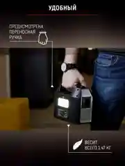 Внешний аккумулятор PowerBank Artway EA-177IS, с розеткой 220В