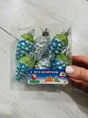 Голубой елочные игрушки, новогодние украшения на елку: шишки, сапожок, снеговик