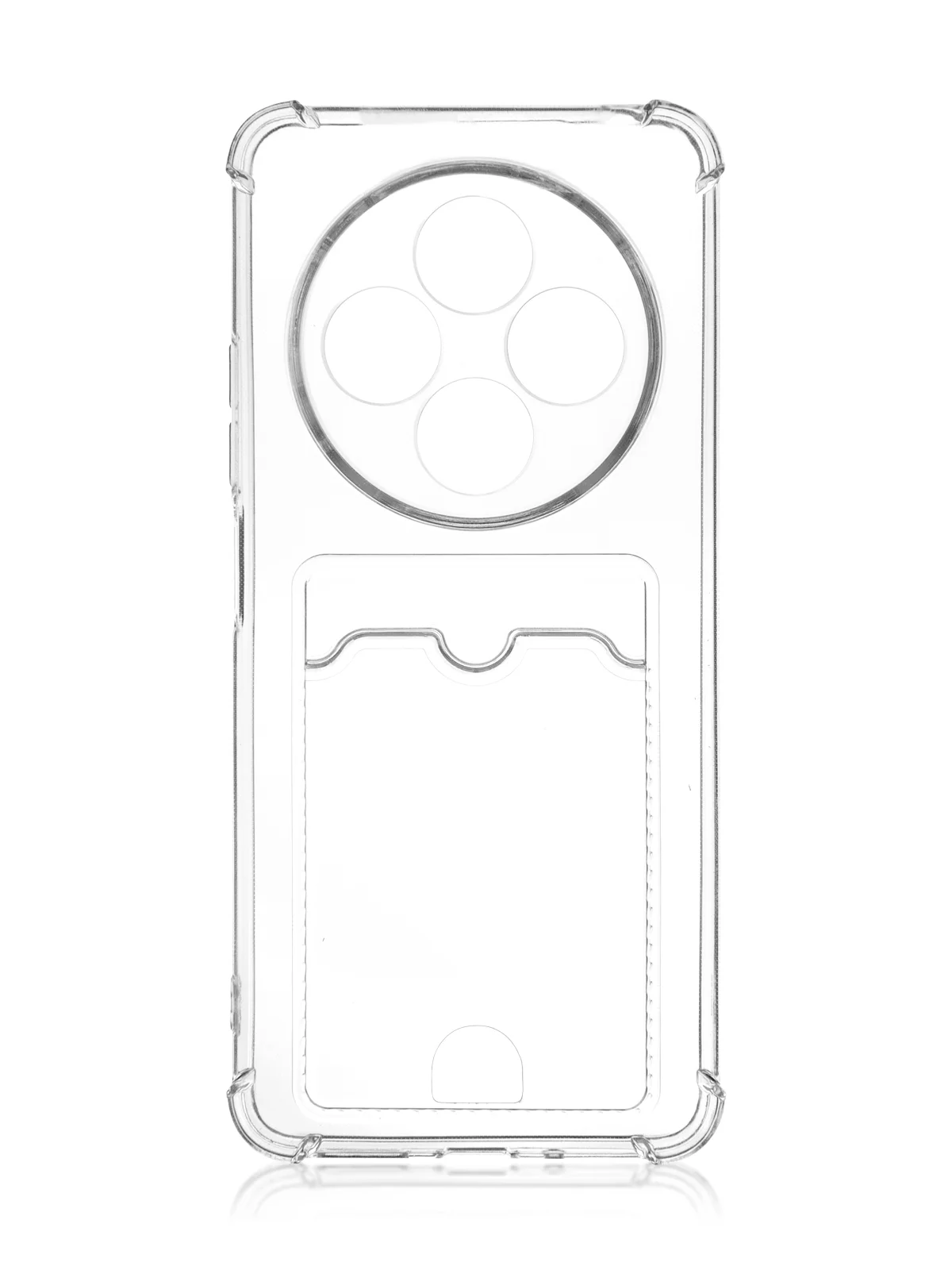 Молочный чехол для Xiaomi Redmi 14C, POCO C75 противоударный BROSCORP силиконовый с защитой углов
