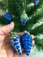 Лазурный елочные игрушки, новогодние украшения на елку: шишки, сапожок, снеговик