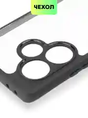 Прозрачный чехол для Realme GT 6 /  6T / Neo 6 / Neo 6 SE пластиковый BROSCORP с силиконовой защитой