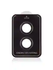 Угольный cтекло на камеру для Xiaomi 13T, 13T Pro защитное BROSCORP закаленное прозрачное накладки