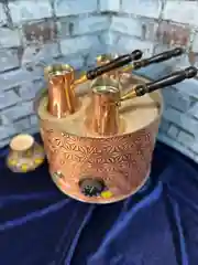 Кофеварка для приготовления кофе на песке, из меди. Турция,  диаметр 26 см