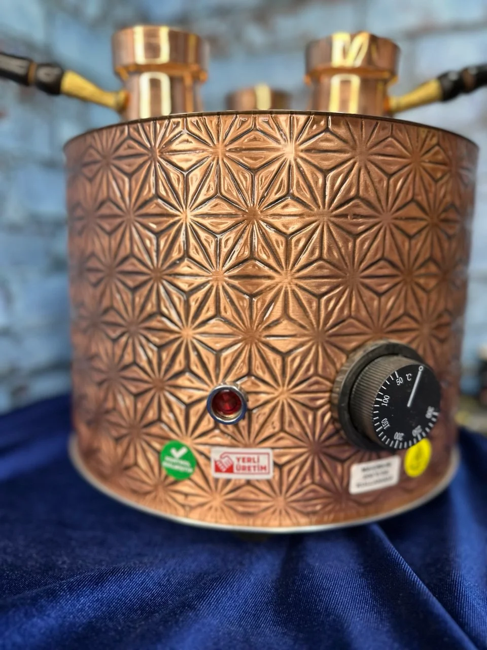Кофеварка для приготовления кофе на песке, из меди. Турция,  диаметр 26 см
