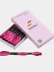 Бордовый нитки мулине Bestex меланж