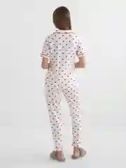 Пижама, рубашка и брюки,хлопок,сердечки