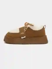 Угги зимние короткие, на платформе, с мехом