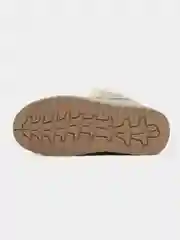 Серый зимние женские угги высокие, на платформе, с мехом