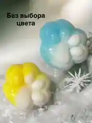 Бежевый меланж игрушки антистресс сквиш лапка Кошачья/таба лапа большая, котик/капибара/куроми/орео/хомяк