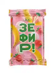 Зефир SlaSti с начинкой со вкусом банана и клубники флоу-пак 0,320кг