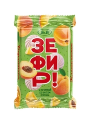 Зефир SlaSti с начинкой со вкусом персика флоу-пак 0,320кг