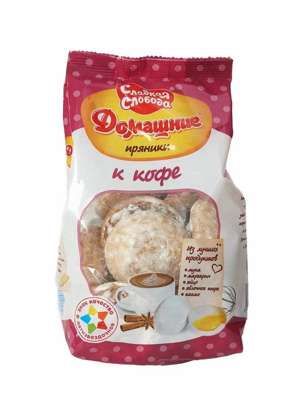 Пряники Сладкая Слобода Домашние к кофе 350г