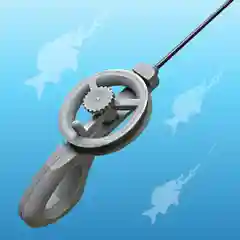 Серый удочка зимняя для блеснения "Уловка N"