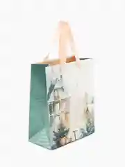 Пакет подарочный новогодний 18*23*10см Meshu "Christmas mood", фольга, матовая ламинация