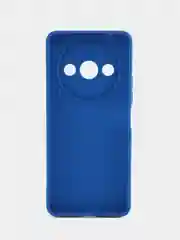 Синий чехол для Xiaomi Redmi A3/A3x/Poco C61 (Сяоми Редми А3х), черный защита камеры силиконовый