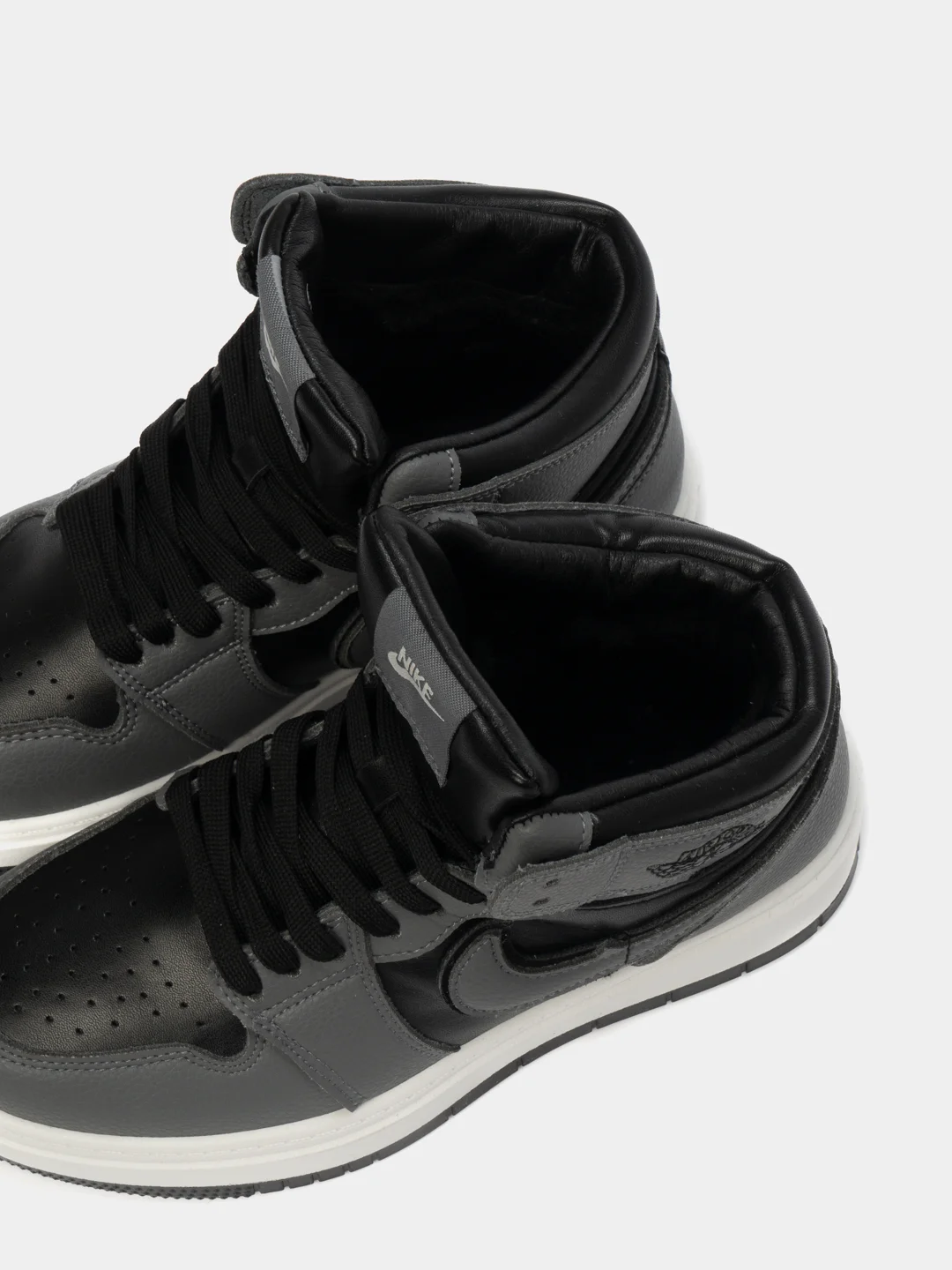 Тёмно-серый кроссовки женские высокие Nike, Air Jordan