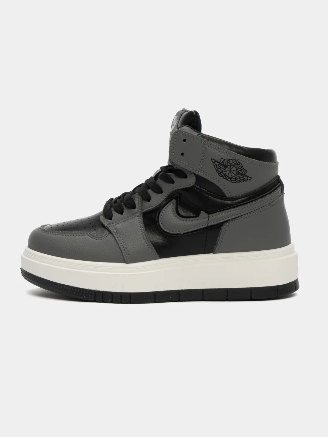 Тёмно-серый кроссовки женские высокие Nike, Air Jordan