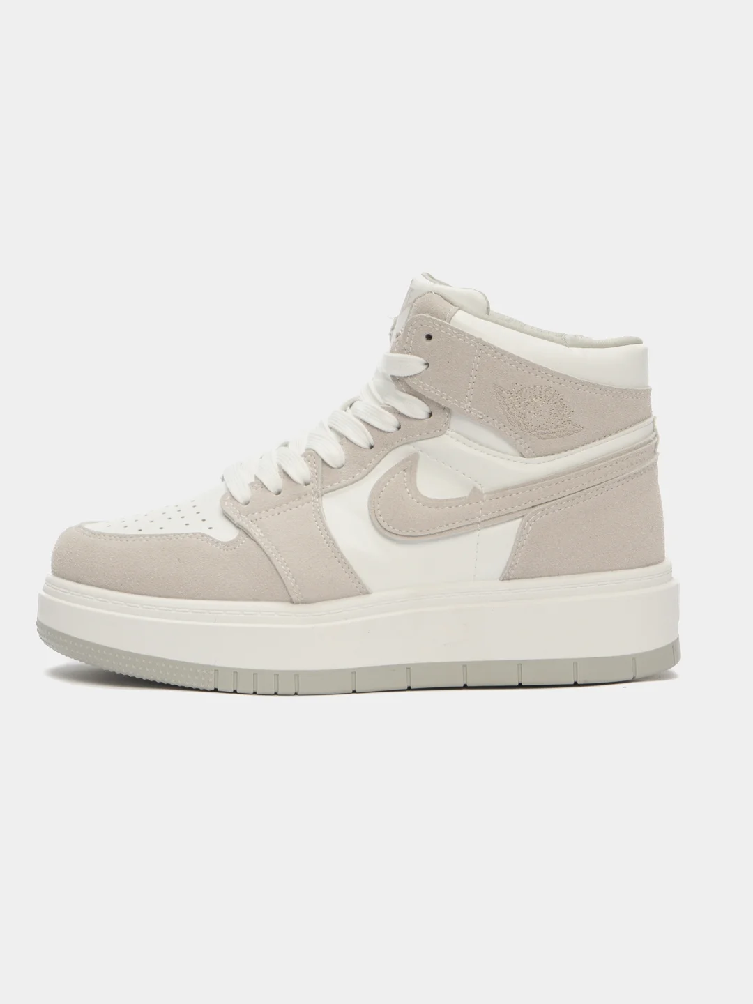 Светло-бежевый кроссовки женские высокие Nike, Air Jordan
