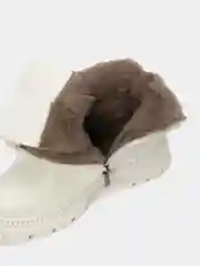 Белый ботинки женские,полусапоги женские зимние