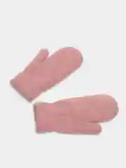 Розовый варежки женские, зимние двухслойные теплые с начесом