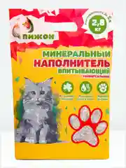 Минеральный наполнитель для кошачьего туалета "Пижон"