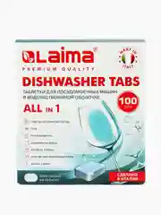 Таблетки для посудомоечной машины, посудомойки Laima Deluxe All in 1, 881122, 100 штук