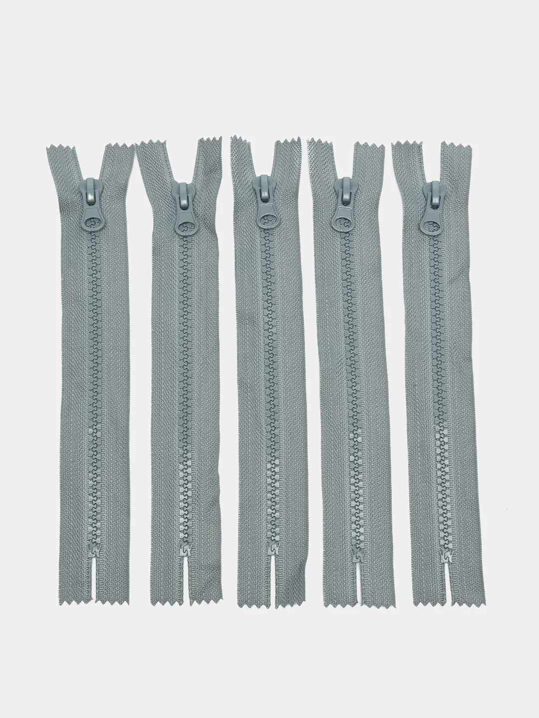 Серый молния MaxZipper трактор №5 1 замок, 18 см н/р, 16 см, 5 шт/упаковка