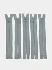 Серый молния MaxZipper трактор №5 1 замок, 18 см н/р, 16 см, 5 шт/упаковка