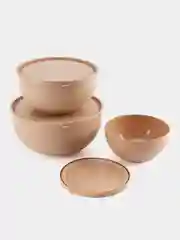 Набор мисок с крышкой 4л, 2,5л, 1,2л