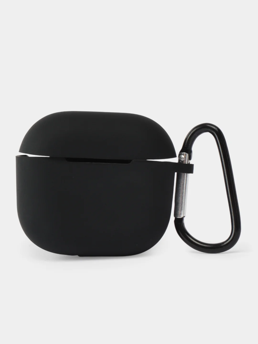 Черный чехол для беспроводных наушников Apple AirPods 4 с шумоподавлением , с карабином
