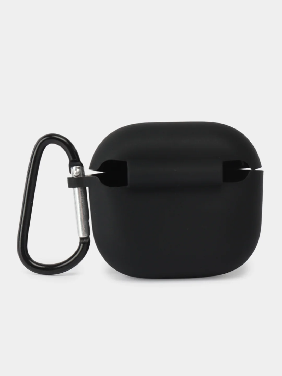 Черный чехол для беспроводных наушников Apple AirPods 4 с шумоподавлением , с карабином