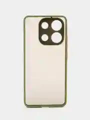Лесной зеленый чехол Xiaomi Redmi Note 13 4G / Редми Нот 13 4Г, пластиковый, матовый, с цветными кнопками