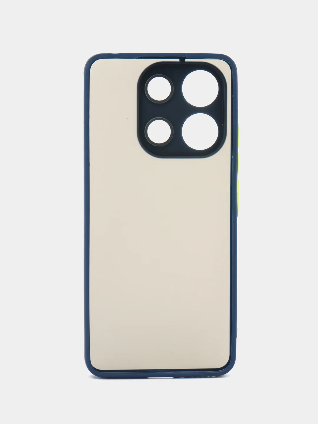 Темно-синий чехол Xiaomi Redmi Note 13 4G / Редми Нот 13 4Г, пластиковый, матовый, с цветными кнопками