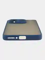 Темно-синий чехол Xiaomi Redmi Note 13 4G / Редми Нот 13 4Г, пластиковый, матовый, с цветными кнопками