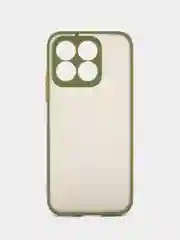 Лесной зеленый чехол Honor X8b / Хонор Х8б, пластиковый, матовый, с цветными кнопками