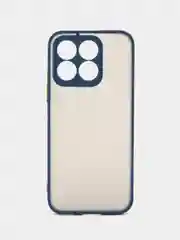 Темно-синий чехол Honor X8b / Хонор Х8б, пластиковый, матовый, с цветными кнопками