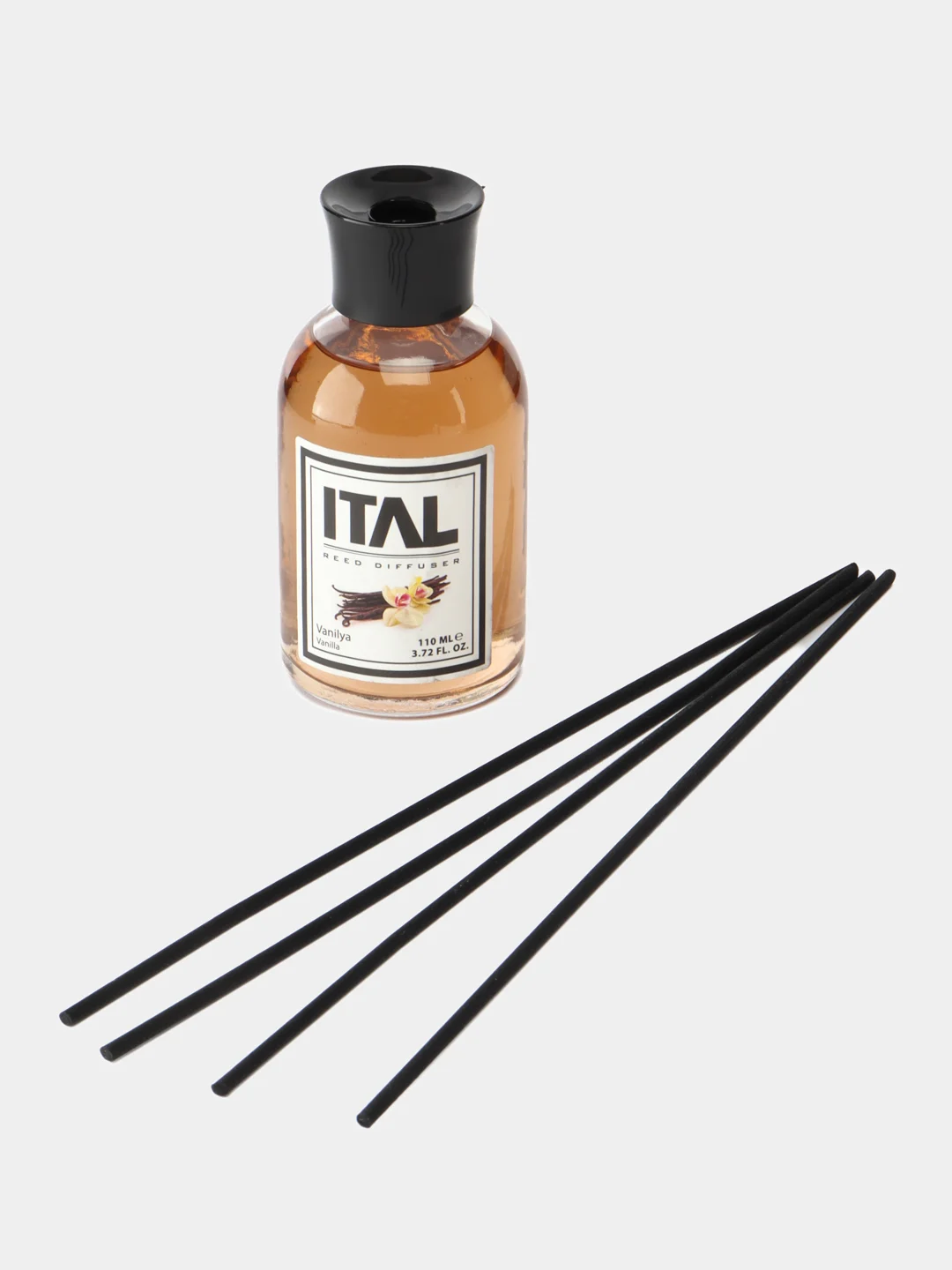Коричневый парфюмированный ароматический диффузор с палочками ITAL(ИТАЛ), 110 мл