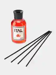Алый парфюмированный ароматический диффузор с палочками ITAL(ИТАЛ), 110 мл